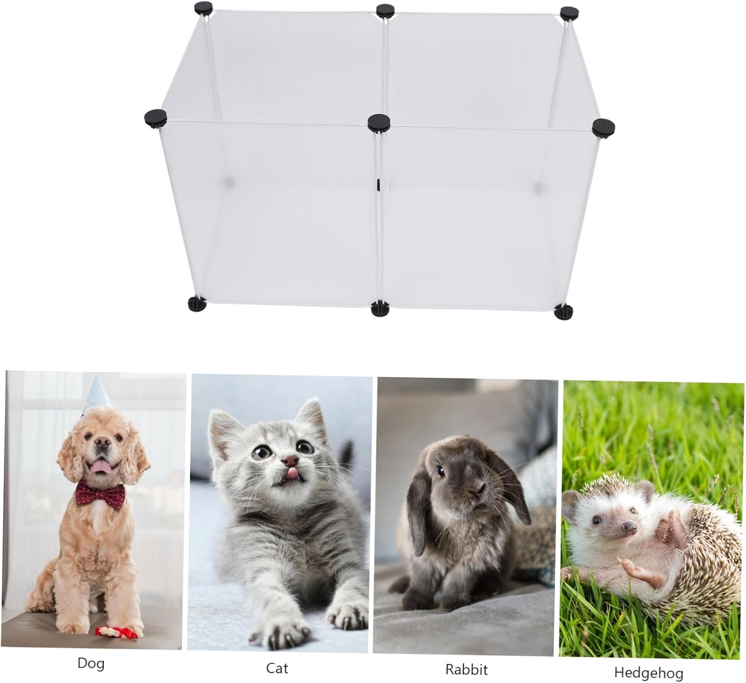 VANZACK Animal Playpen Mini Fence for Pets Panels Easy to Install Quality Material