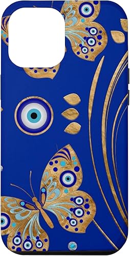 Funda para iPhone 12 Pro Max Butterfly Evil Eye Charm