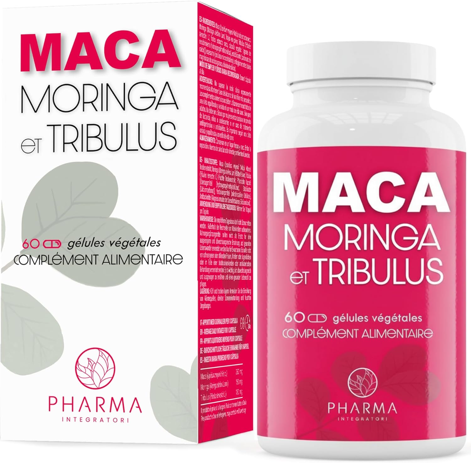 Peru Maca with Moringa and Tribulus Terrestris – Black, Red, Yellow Maca Powder – Extra Strong Black Maca Peruana