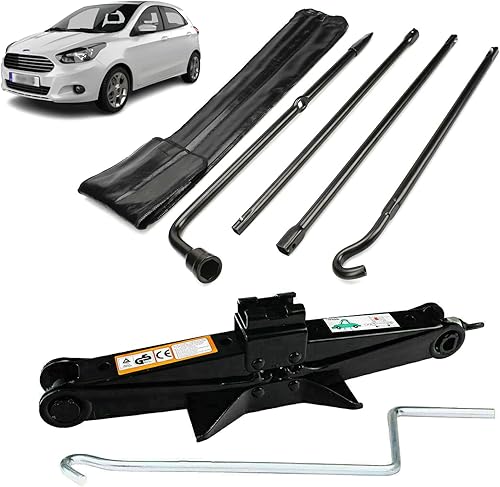 Juego de herramientas de reparación de neumáticos para Ford F-150 2002-2014 Llave de llanta de repuesto y gato de tijera de 2 toneladas, juego de