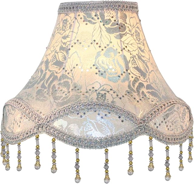 Eastlion Retro Palace Pendant Light Shade Handmade Pendant UNO Table Lamps,Floor Lamps,Wall Lamps lampshade ,Silver Rose 15x30x21cm