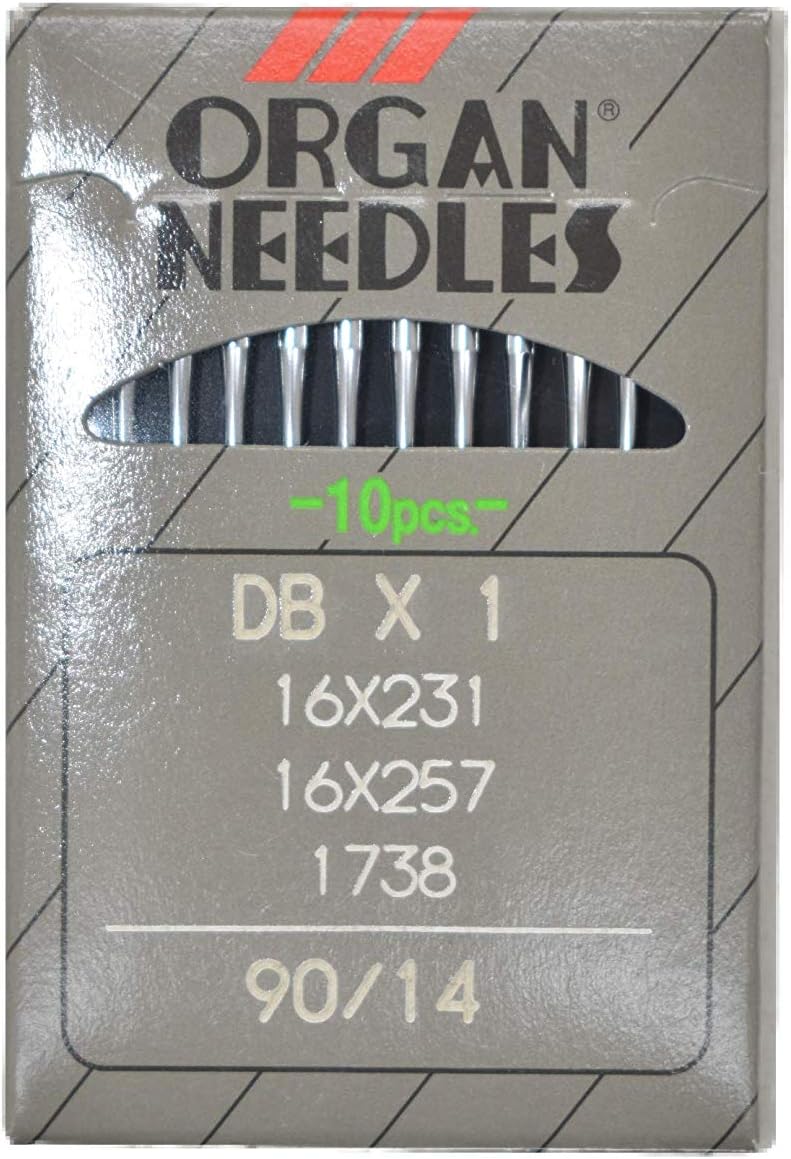 HUNNY-BUNCH Original Organ Machine Needles (Pack of 10) Works with All Automatic Machines (Usha/Singer/Brother/Rajesh) (Db - 14)