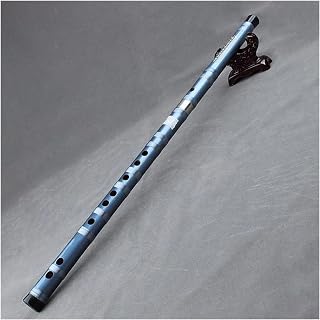 Flauta de bambú azul elegante, instrumento musical de viento de madera de estilo chino clásico (Color : F)