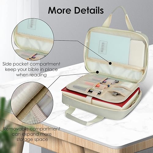 Miniatura 4 de Fundas para la Biblia para mujer, funda de transporte de Biblia de tamaño extragrande, bolsa para la Biblia de la iglesia, regalos perfectos para