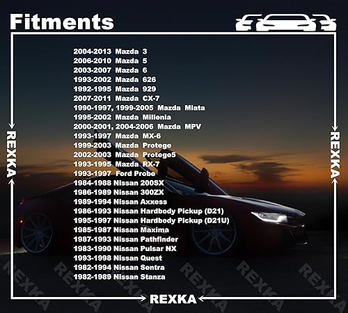 Miniatura 3 de Rexka 40 unids Fender Liner Sujetador Clip Protector Retenedor para Mazda NA01-56-145 Nissan 63844-01A00 Mazda 6 3 5 CX-7