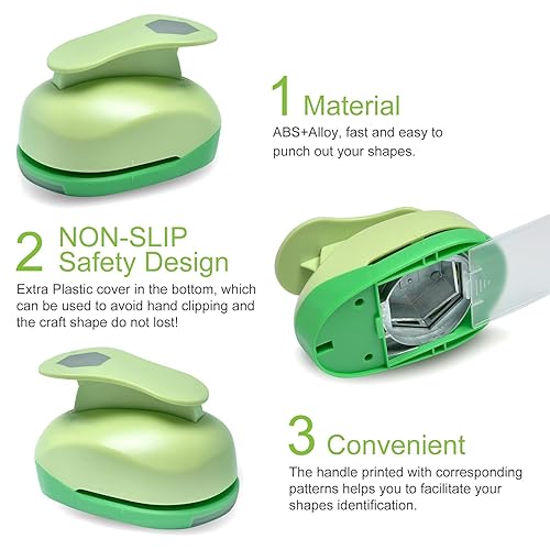 Miniatura 90 de UCEC Perforadora circular, perforadora circular de 1.25 pulgadas, perforadora de papel, perforadora de papel hecha a mano para manualidades
