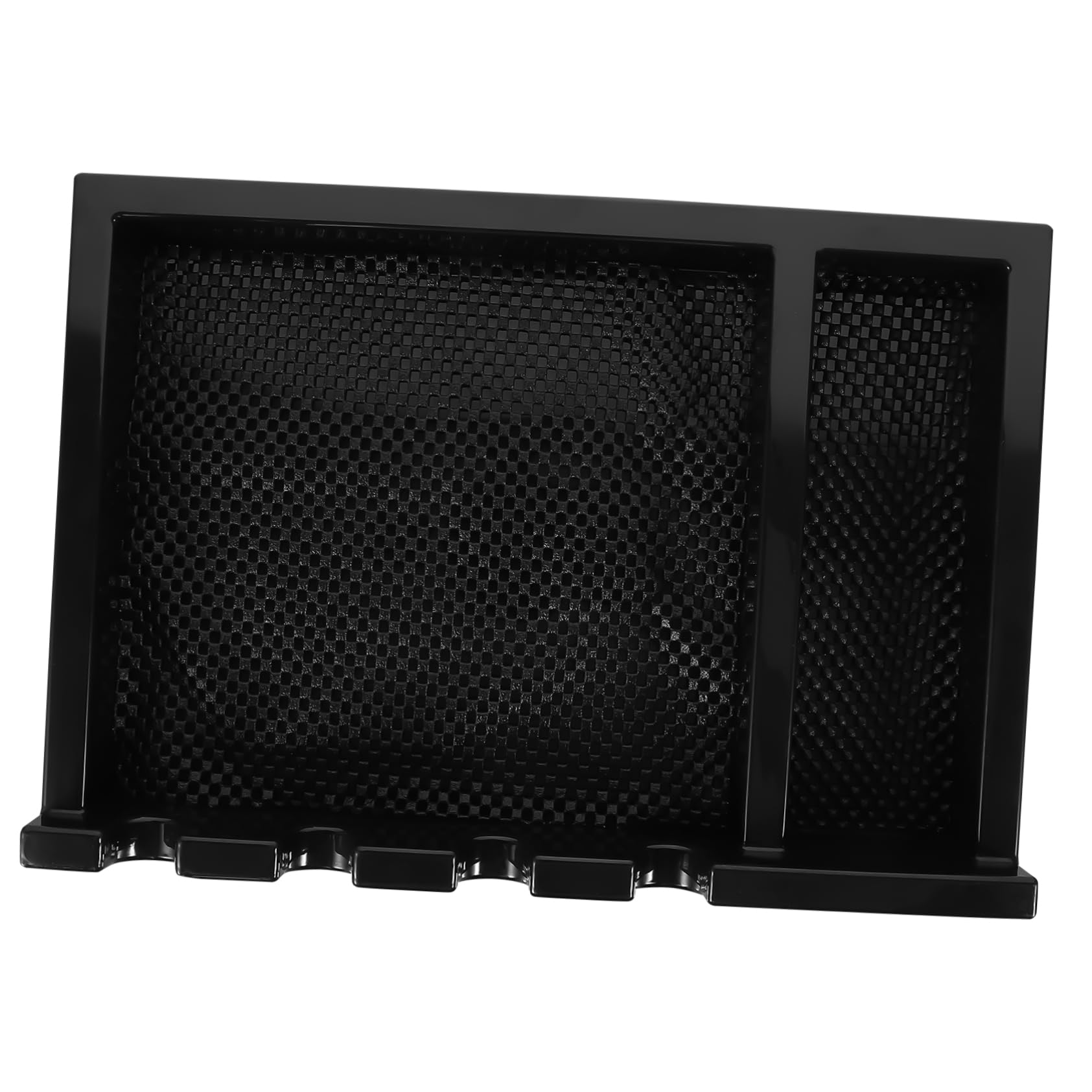 FRCOLOR Barber Station Organizer Durable Hair Trimmer Storage Stand for Professional Salon Use Space Saving Design for Easy Access to Clipper Rack and Hair Tools Sleek and Elegant Finish