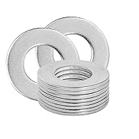 Vista 41 de Arandelas planas de acero inoxidable de 1" - Diámetro exterior de 2", arandelas de acero inoxidable 304 (18-8), arandelas de metal para tornillos