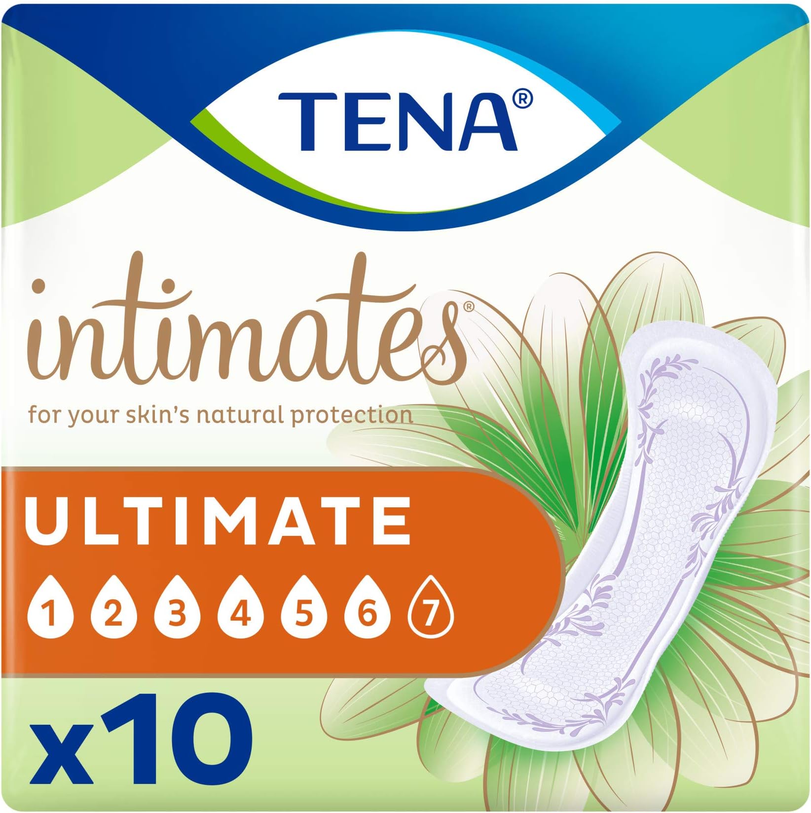 Intimates Ultimate Absorbency Incontinence/Bladder Control Pad, Regular Length, 10 Count (Packaging May Vary)