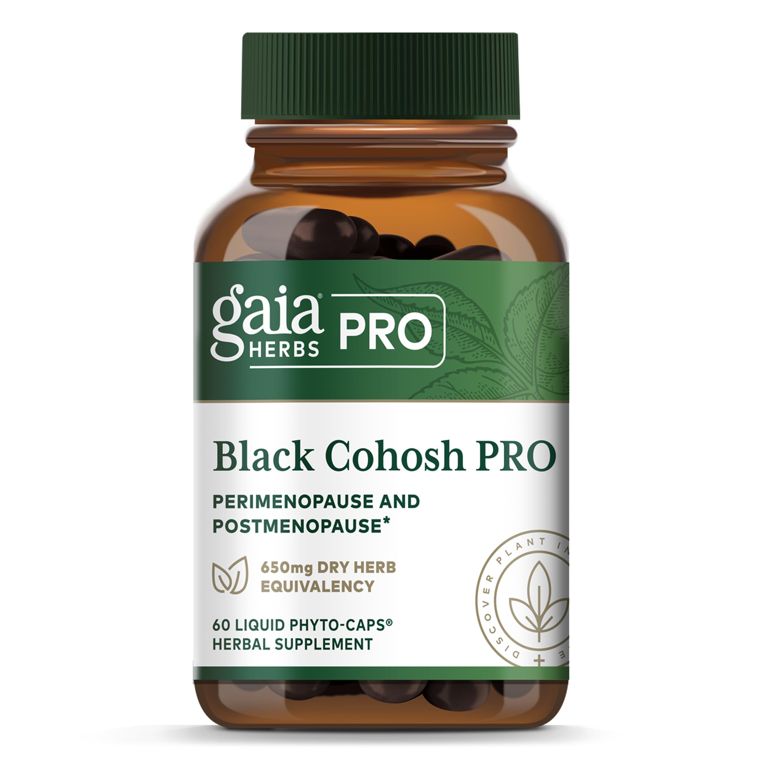 GAIA HERBS PRO Black Cohosh, 60 Vegan Capsules, 60 Servings