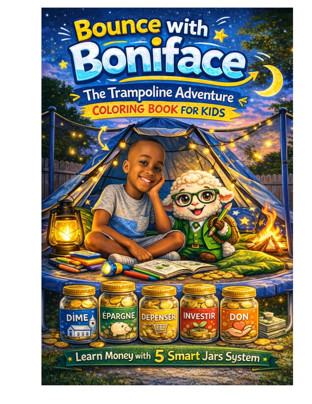 Bounce with Boniface™: The Trampoline Adventure: A Fun Coloring & Activity Book Teaching the 5 Smart Jars System (Mini-CEO for Kids Ages 6–13)
