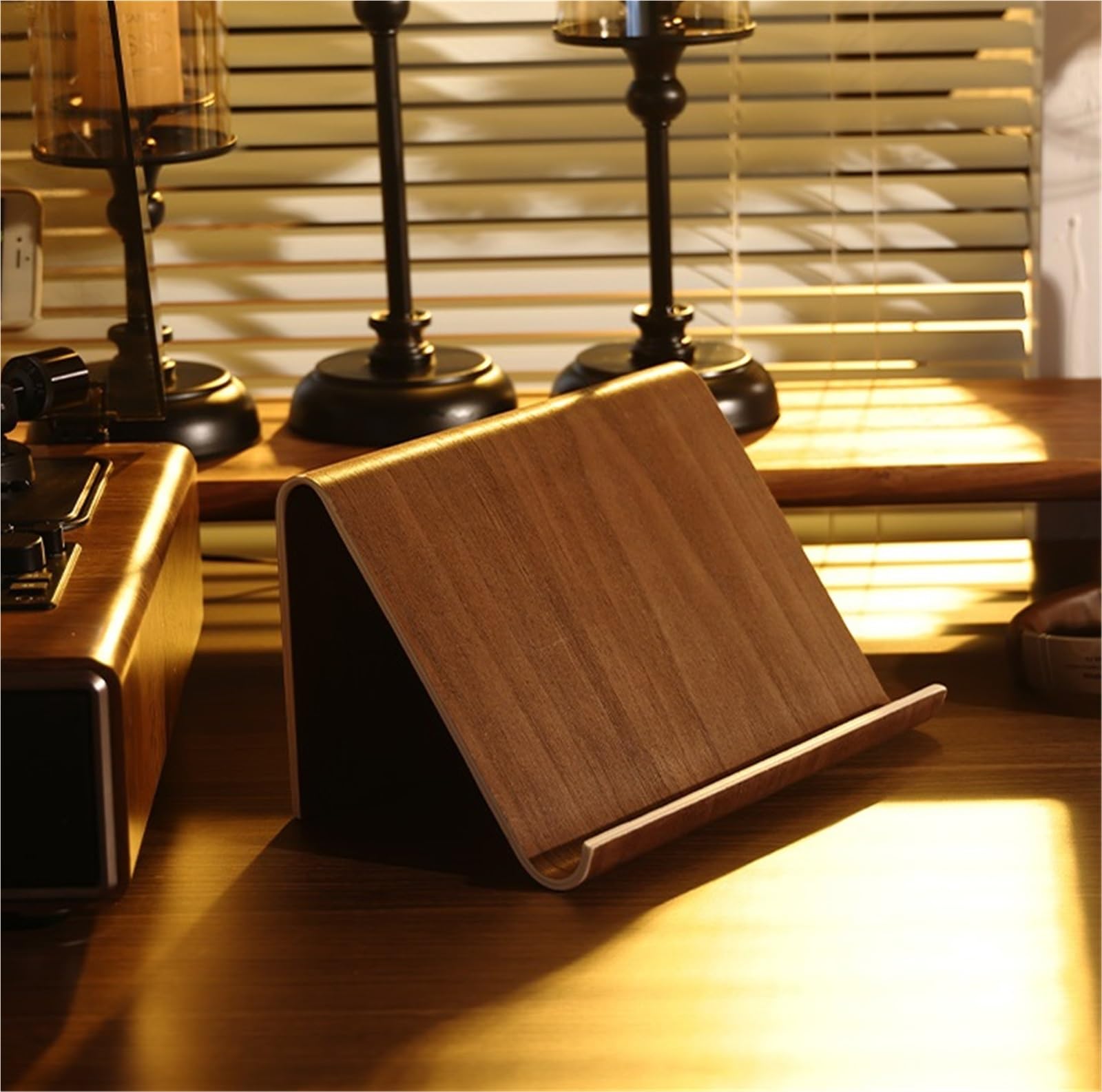 Supporto per dischi in vinile, contiene 8 LP in legno, organizer per album, elegante porta dischi per gli amanti della musica (Bruin)