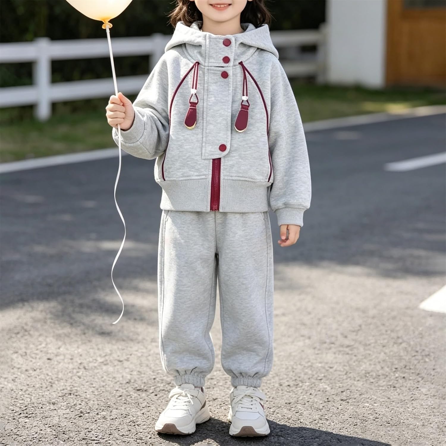 Toddler Kids Tracksuit Boys Girls 2 Pcs Sweatsuit Jogging Outfits Jogger Sweatpants And Hooded Sweatshirt