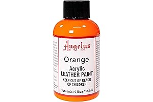 Angelus Leather Acrylic Paint 4 oz - Orange