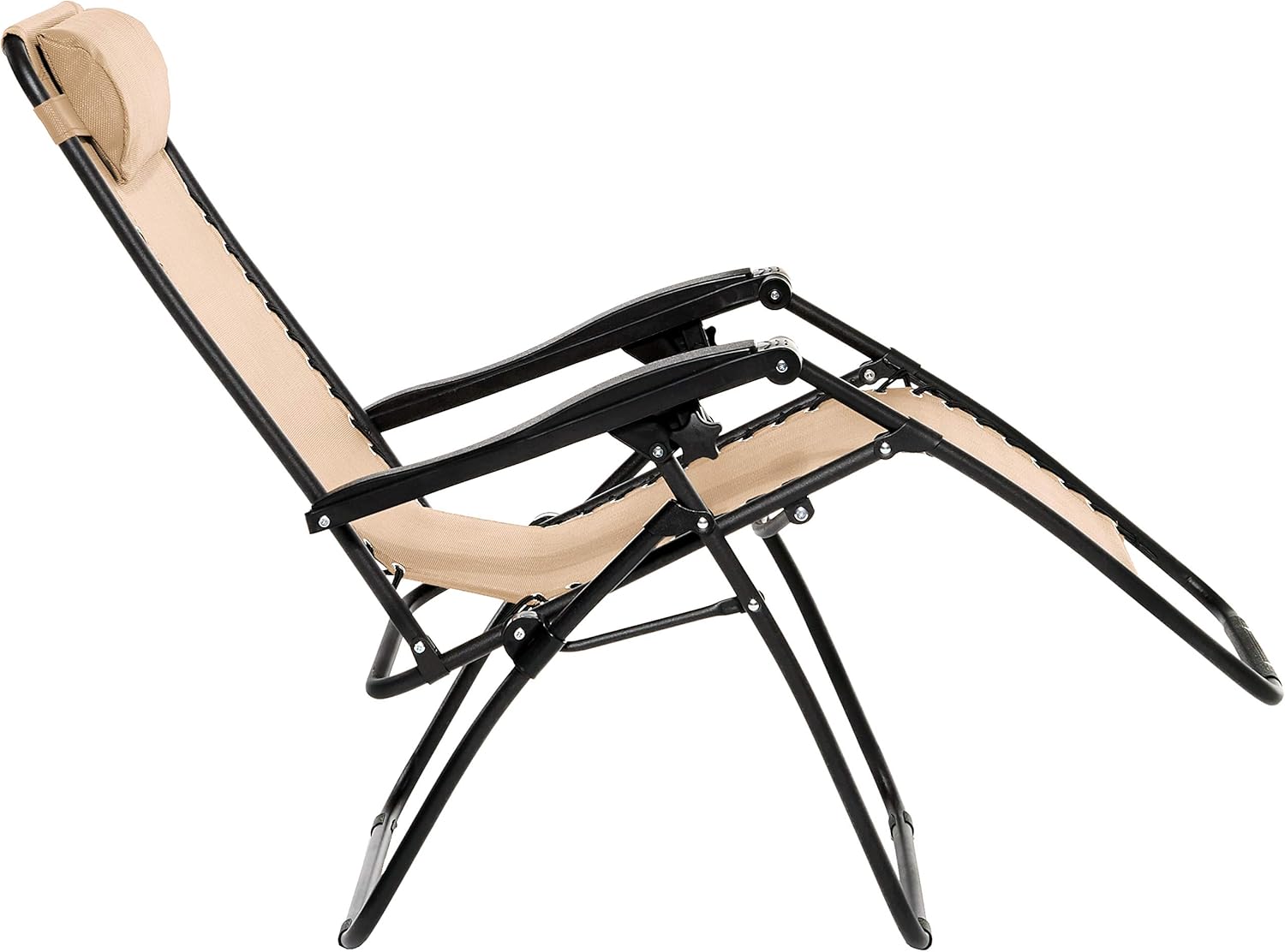  Basics Outdoor Zero Gravity Lounge Folding Chair, Burgundy : Furniture & Decor