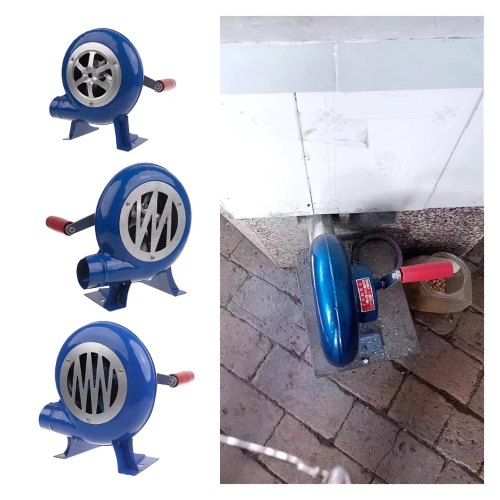 Przenośny wentylator ręczny 150 W/120 W/80 W do grilla, mini kuźnia, wentylator o dużej mocy, do dmuchawy, wydajne chłodzenie, lekka konstrukcja, idealny do gotowania na świeżym powietrzu