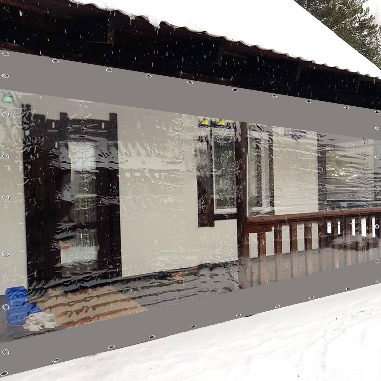 Toldo resistente para cenador con acabado gris personalizable tamaño 5x