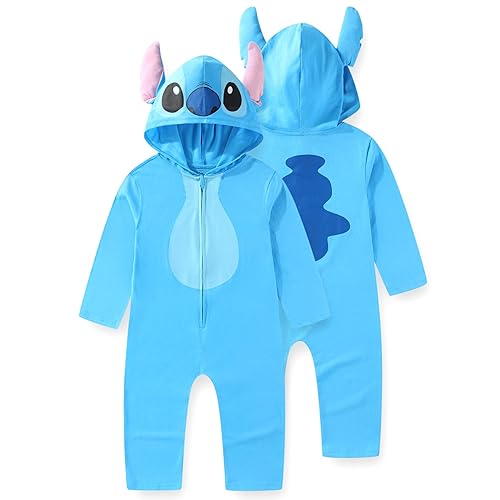 Disney Lilo and Stitch Girls Cosplay Hooded Coverall with Ears