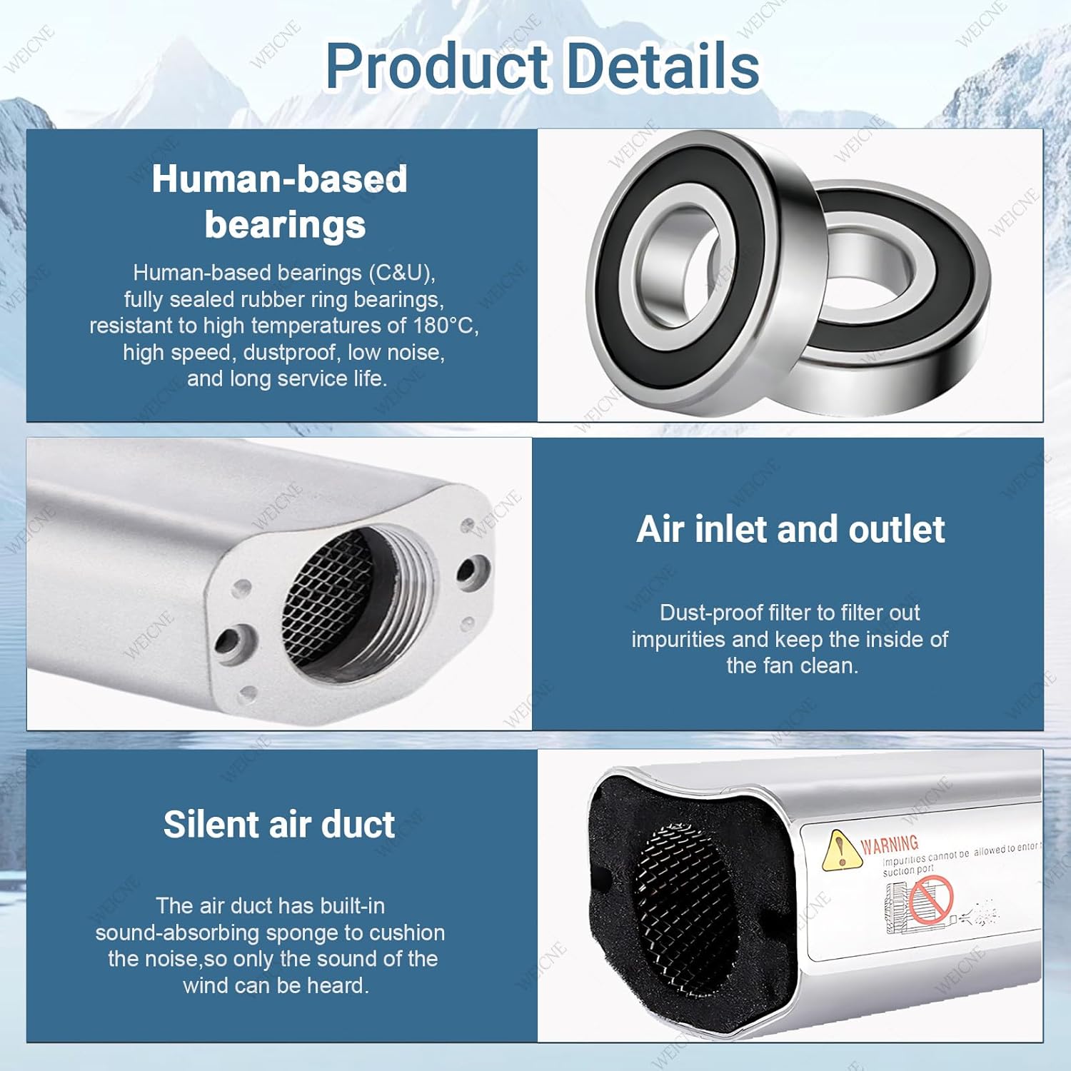 Regenerative Blower, 50hz, Single Phase, High-Pressure Vortex Ring Blower,Industrial Vacuum Pump,for Air Blowing Or Suction for Sewage Aeration Aquarium Fish Pond,Silver,370W