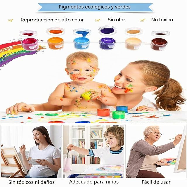 Foto 6 de 8 de Lehaha Personalizados para Pintar por números Kits para Adultos,kits profesionales de pintura de mascotas…