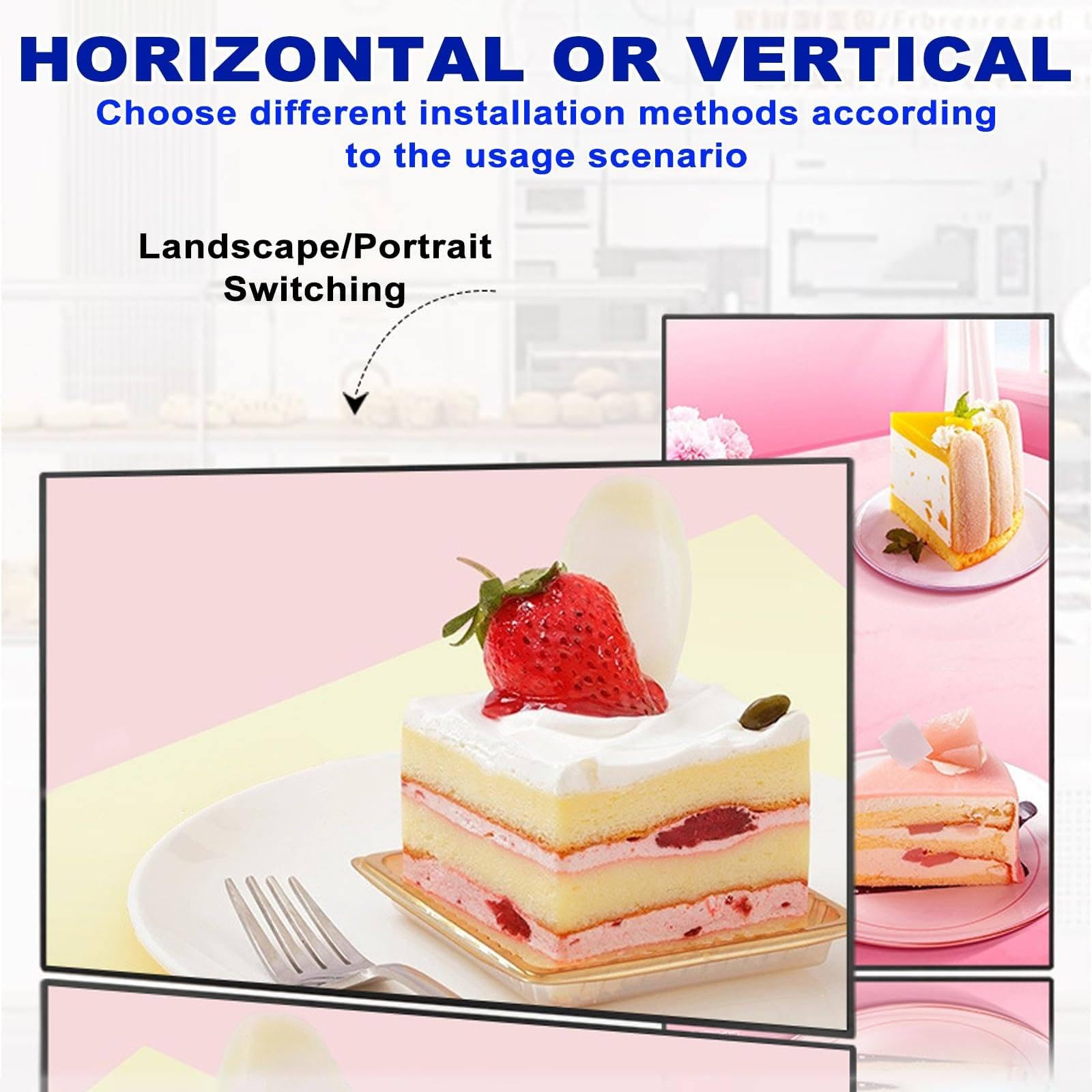 Reproductor de señalización digital con pantalla dividida inteligente, pantalla LED delgada, programable para varias aplicaciones