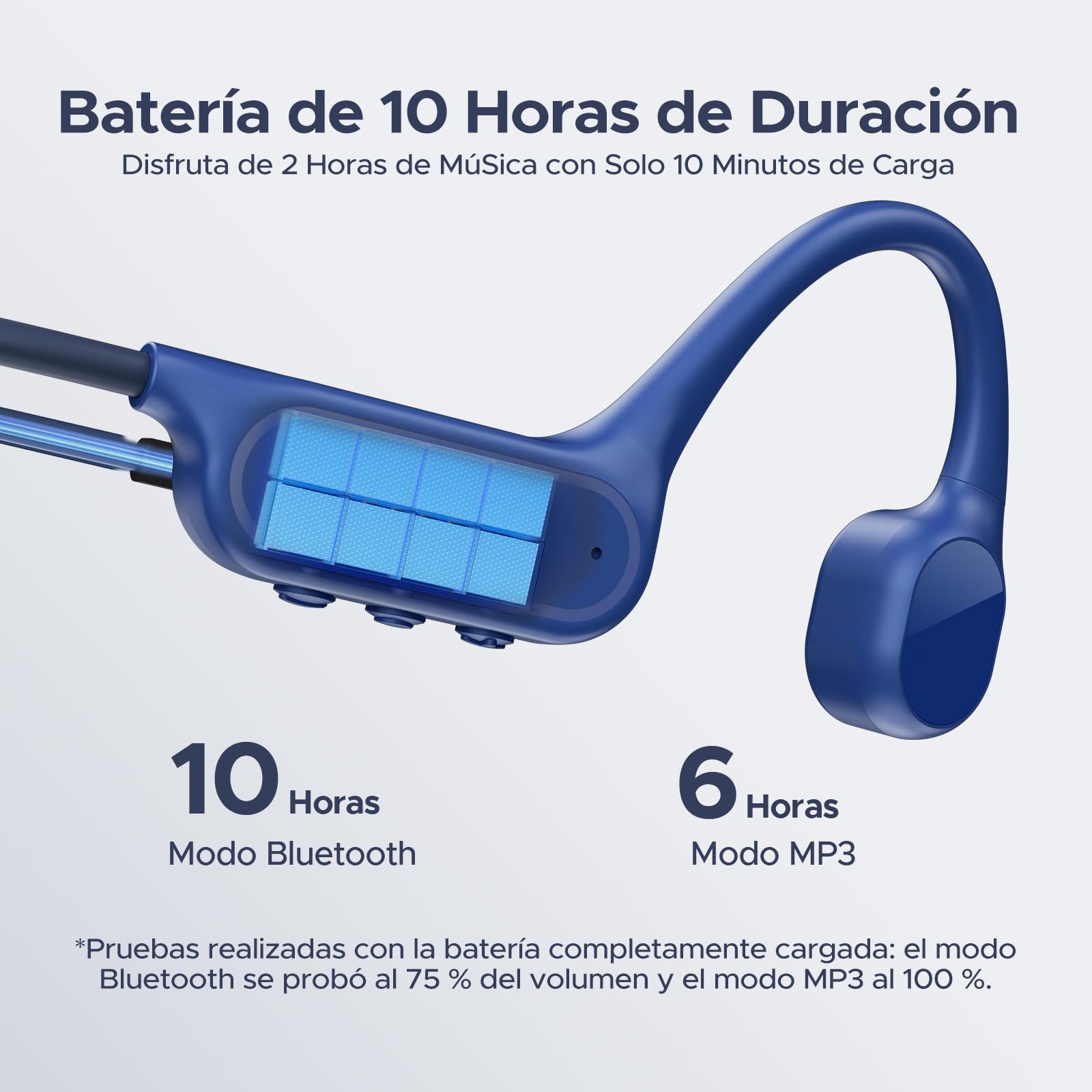 Auriculares Conduccion Osea IP68 Impermeable Auriculares Natacion,10H Auriculares para Correr BT5.4 de 32GB con Reproductor MP3 y Doble Modo para Ciclismo, Natación Subacuática y Fitness