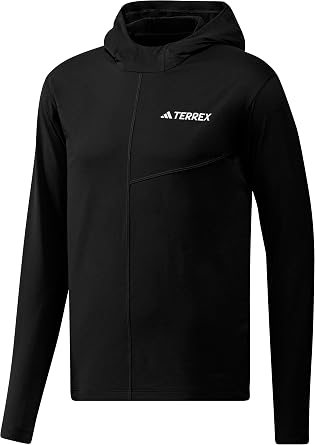 adidas Mens Terrex Multi Climacool Hooded Long Sleeve Long-Sleeve Hiking Casual - Black