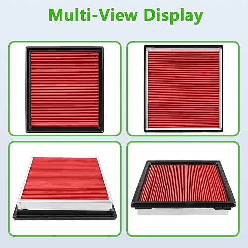 Miniatura 4 de AUTOKAY 2 filtros de aire de motor 16546JK20A apto para Nissan 370Z 350Z Infiniti QX50 Q40 Q60 EX35 EX37 G37 G35 G25