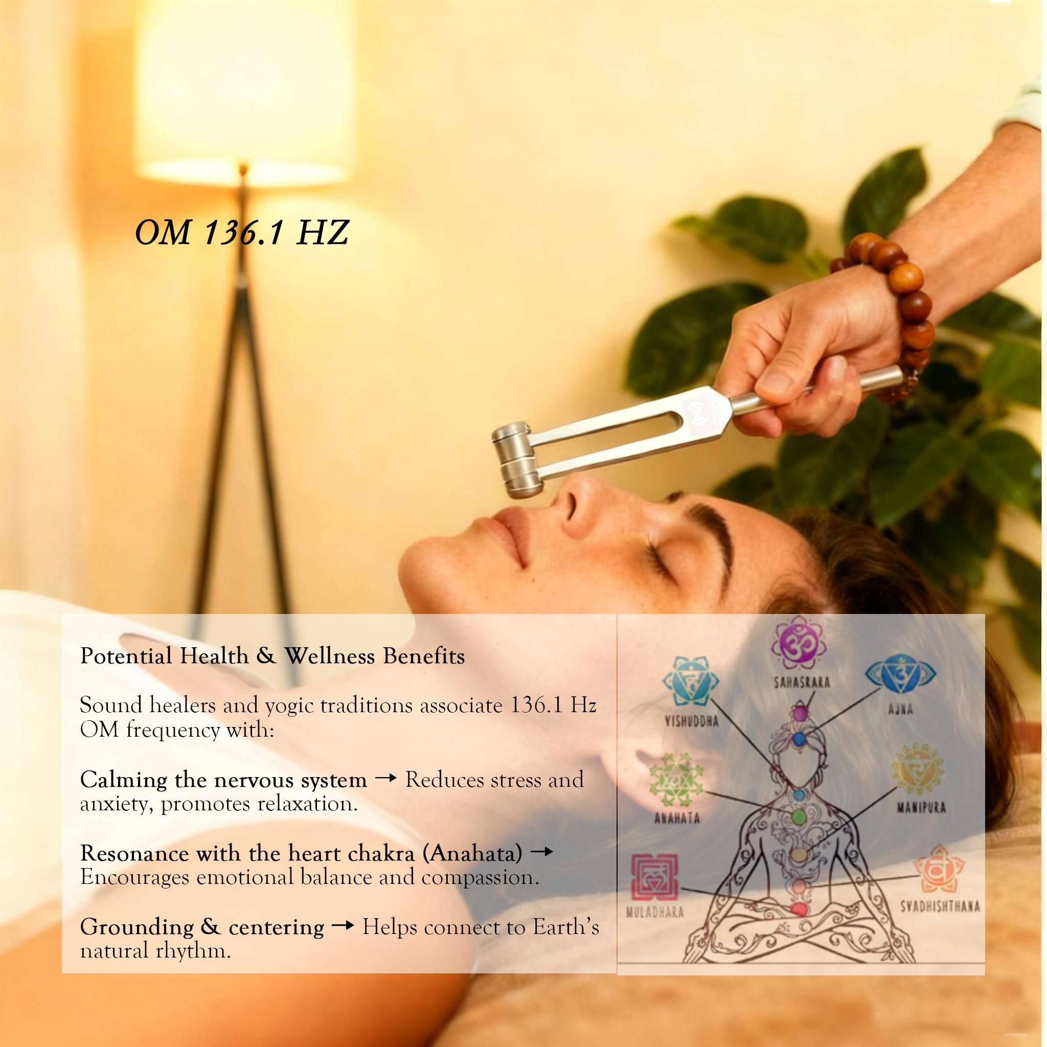 ZENHZ Zen Buddha Wassermalbrett mit OM 136,1 Hz Stimmgabel - Achtsamkeits- und Meditationsset für Stressabbau, Entspannung, Kalligraphie-Praxis und Klangtherapie, einzigartiges Geschenk