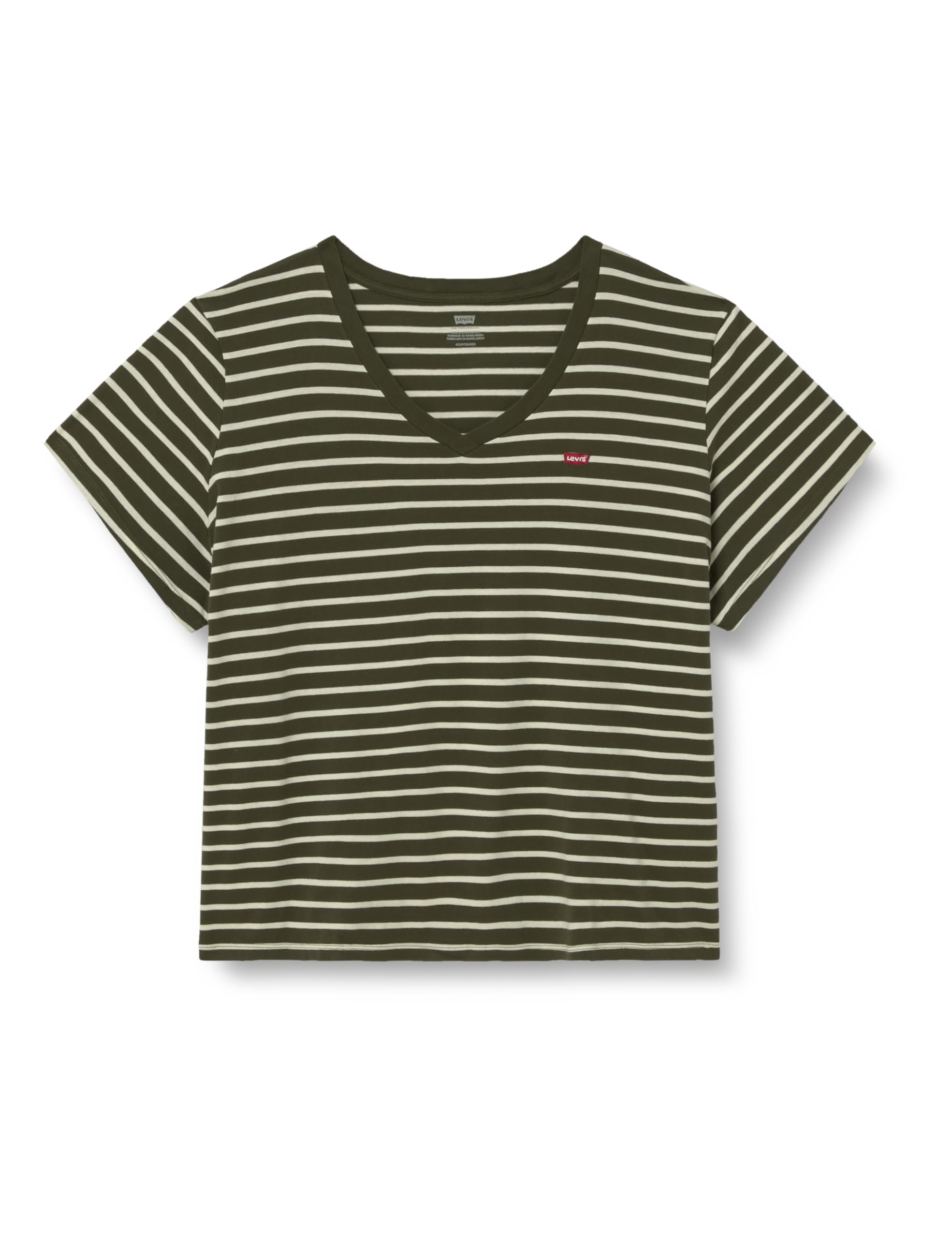 Levi's Damen Pl Perfect Vneck Tee T-Shirt, Emily Stripe Deep De, 3XL