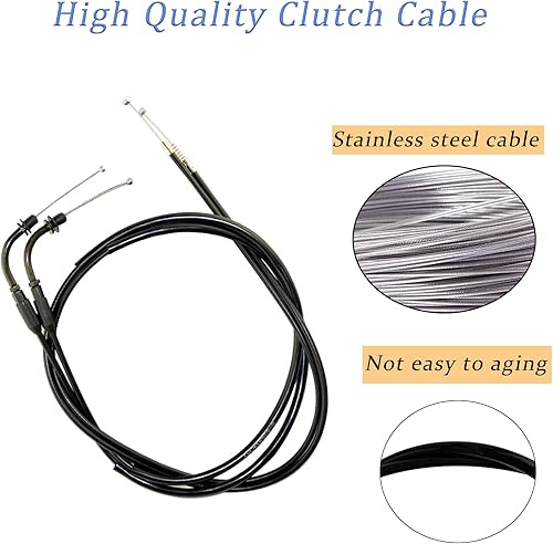 Miniatura 3 de OuYi Cable de acelerador de motocicleta compatible con Harley Sportster XL883 XL 883 XL1200 XL 1200 2002 2003 2004 2005 2006 2007 2008 2009 2010