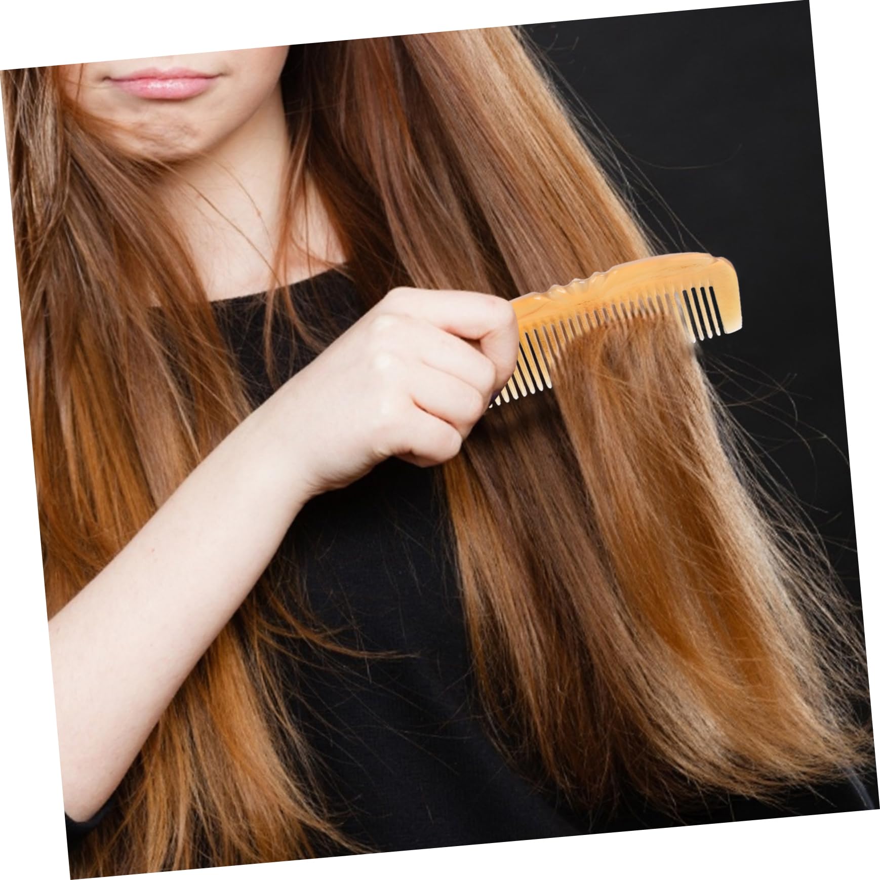 FOMIYES 3piezas Peine De Cuerno De Oveja Natural Para Masaje y Desenredo Del Cabello y Antiestático Para Hombres y Mujeres
