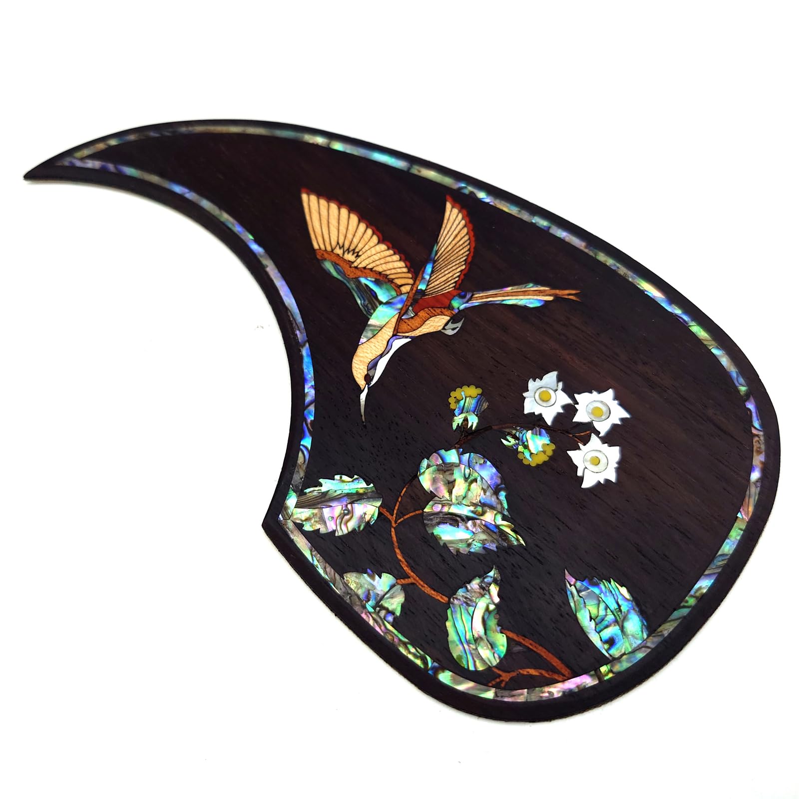 Guitar Pick Guard, Battipenna in abalone in palissandro autoadesivo for Chitarre acustiche folk D-45 Taylor(17)
