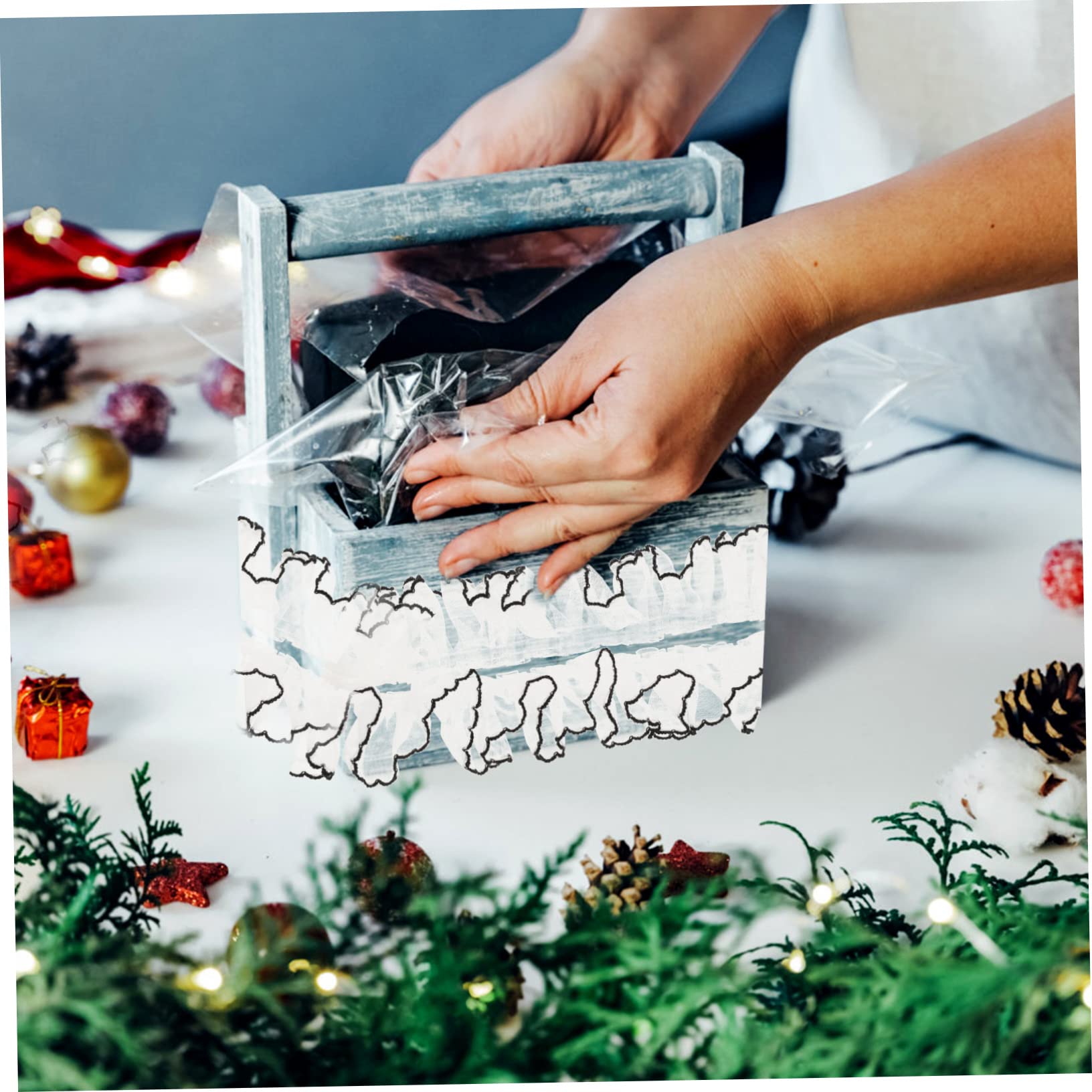 OSALADI 4 Piezas Cinta de Encaje Retro Ribete de Flores para Manualidades y Decoración Fiestas Material de Bricolaje para Ropa y Accesorios Metros de