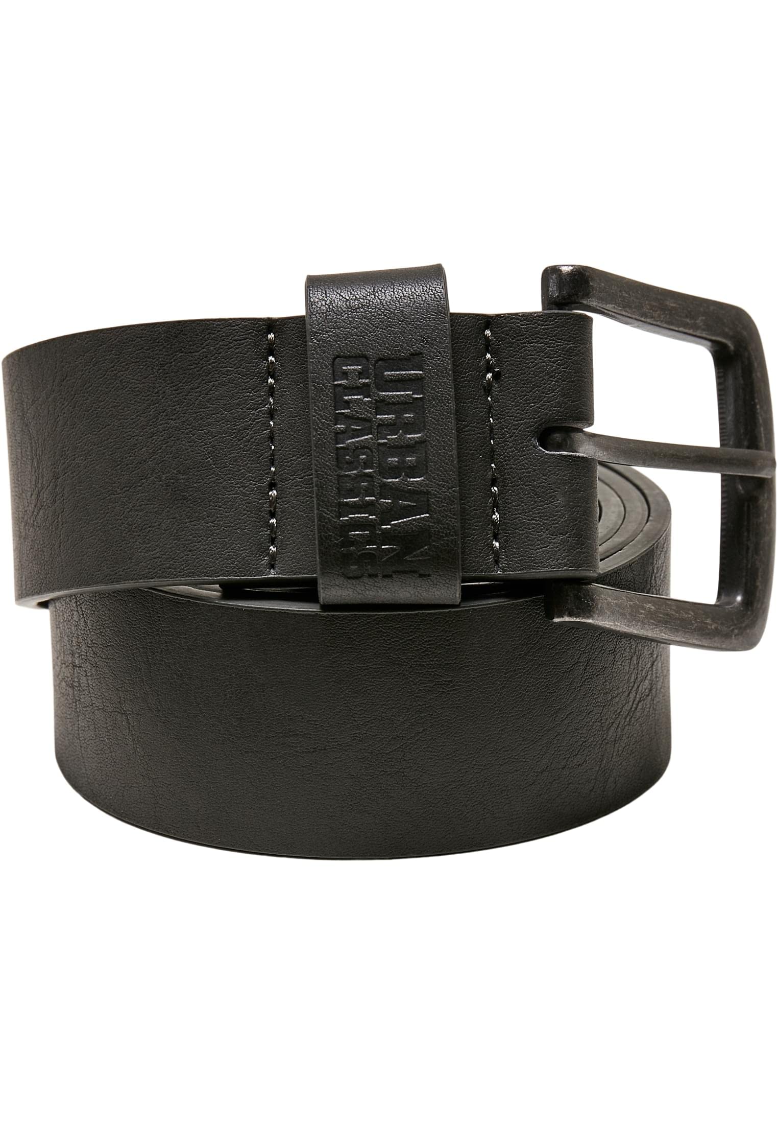 Urban Classics Leather Imitation Belt, Darkgrey, M