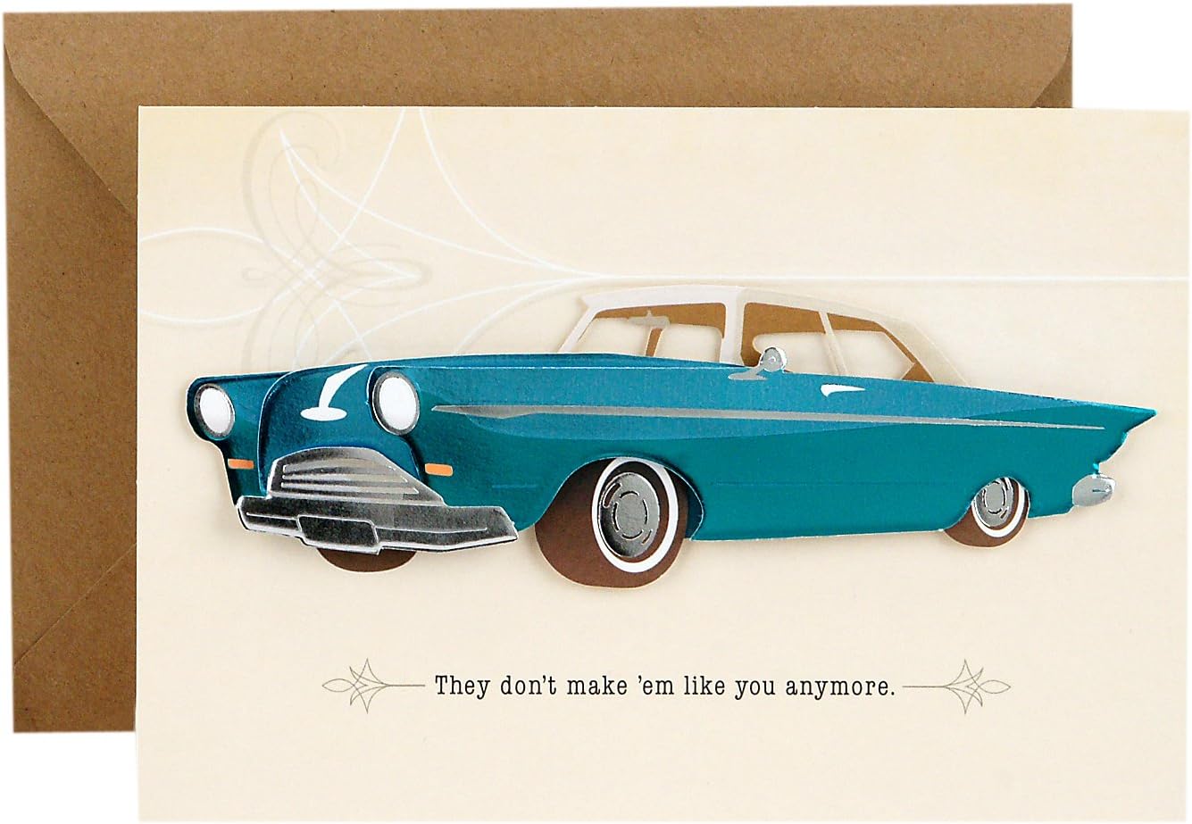 Hallmark Signature Father's Day Card (Vintage Classic Car, Don't Make 'Em Like You Anymore)