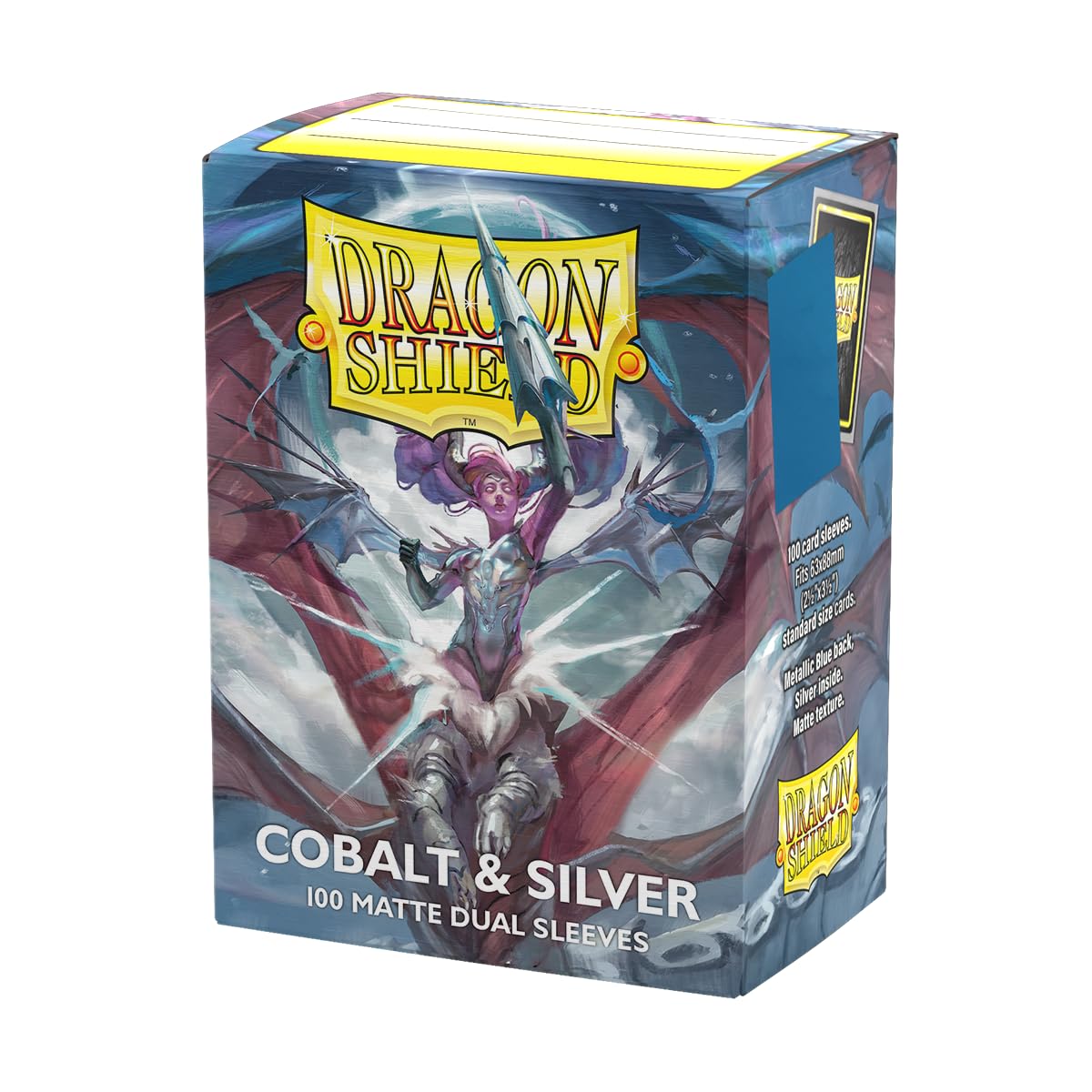 Sleeves: Dragon Shield - Standard - Dual Matte (x100) - 25th Special Edition - Blue/Silver