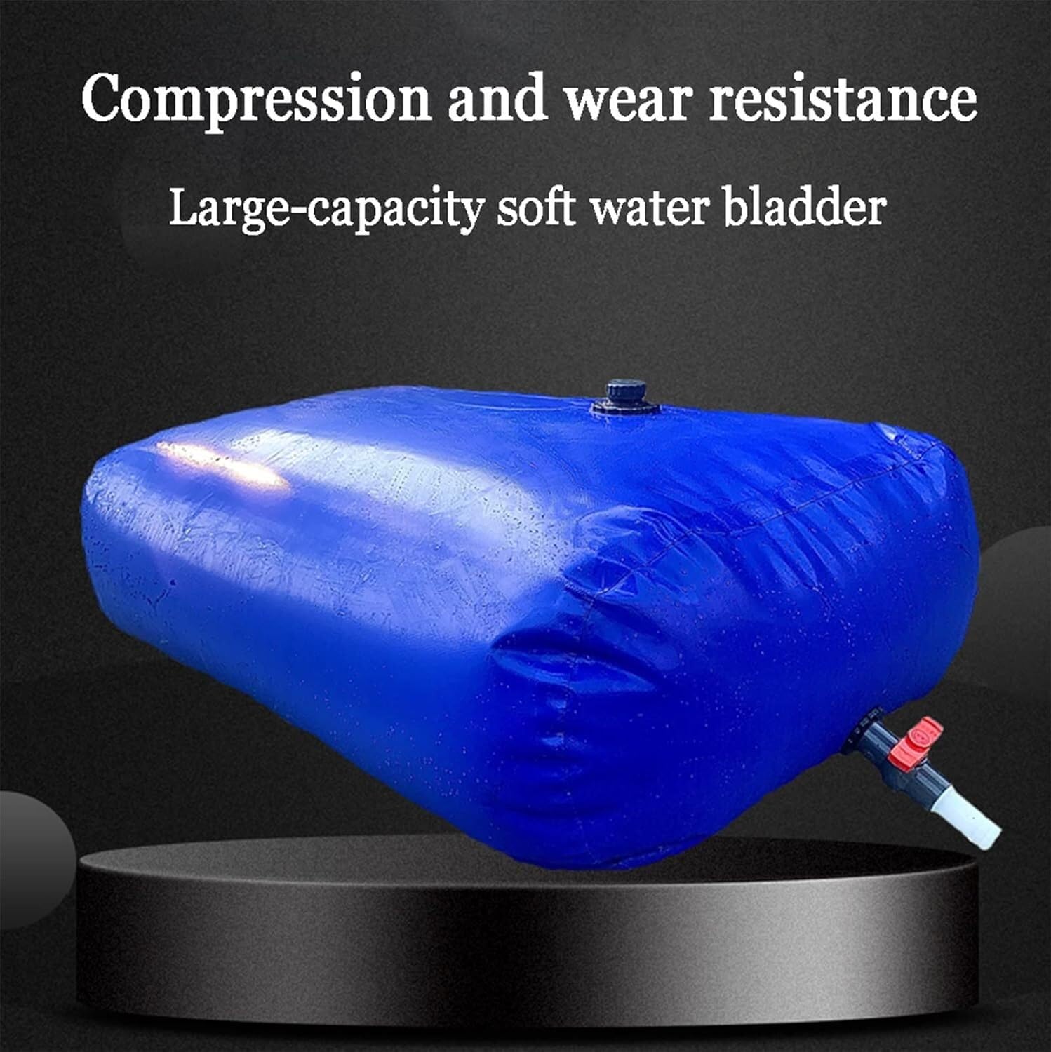 Bolsa de Almacenamiento de Agua, depósito portátil de líquidos, depósito de Agua de Emergencia para Acampada al Aire Libre (1,5 * 0,9 * 0,5 m / 600 litros)