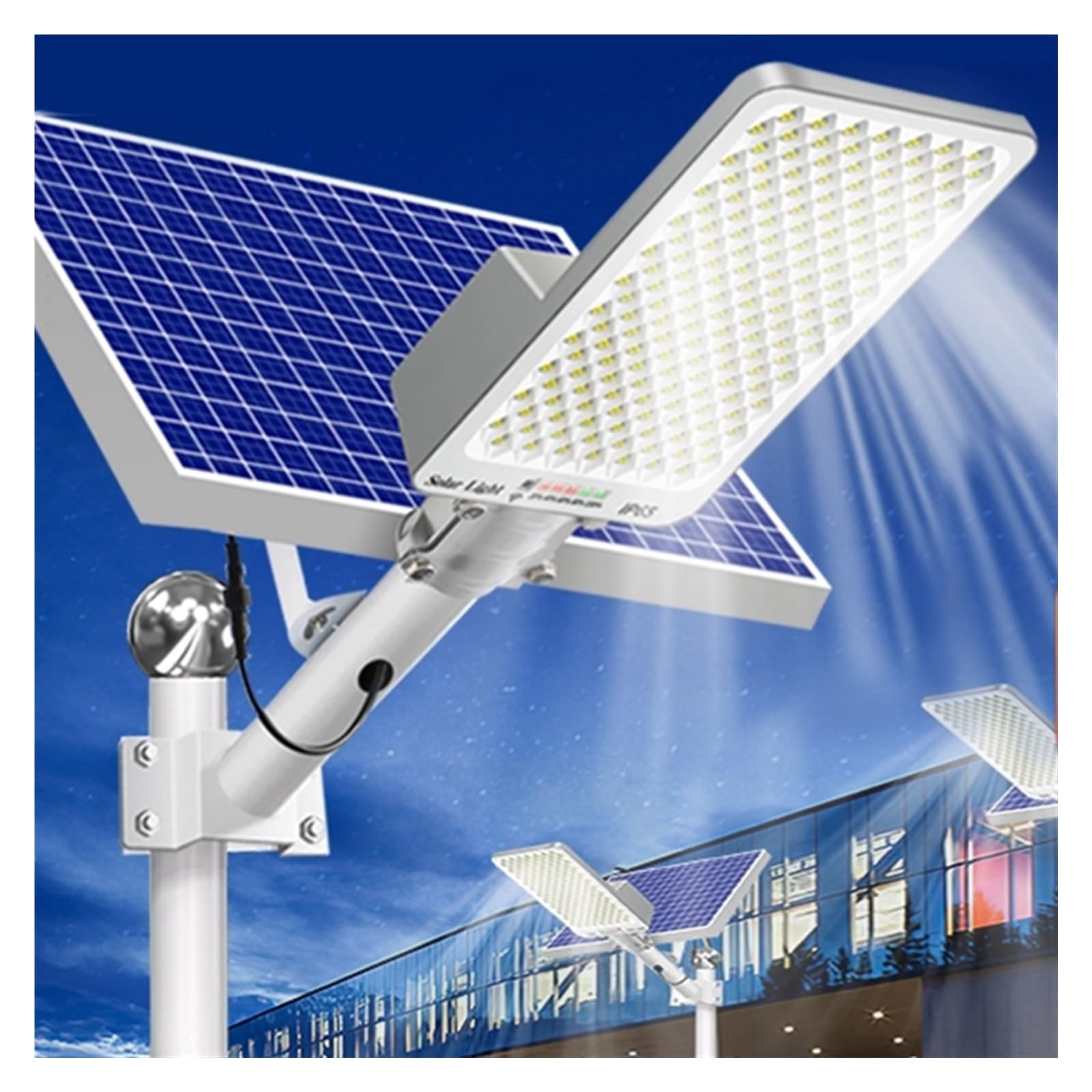 LNHHG Solar Flood Light 200W Powerful Solar Lights Outdoor Garden House Yard Lighting Wall Lamp External Panel Waterproof Street Light for Garden Driveway Garage Patio