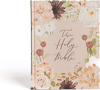CSB Notetaking Bible, Large Print Hosanna Revival Edition, Blush Cloth Over Board, Black Letter, Single-Column, Journaling Space, Reading Plan, Easy-to-Read Bible Serif Type