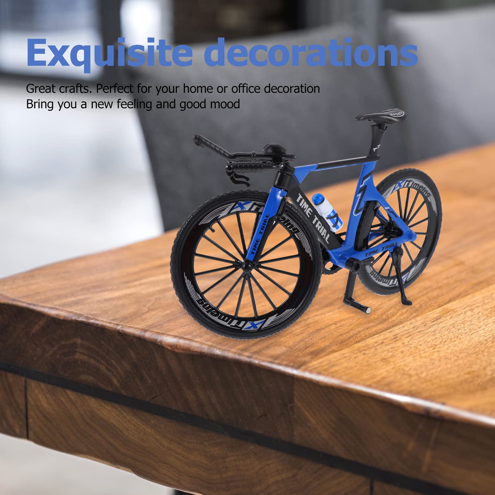 Toyvian Modello in miniatura per bicicletta da corsa, decorazione da tavolo, decorazione creativa, per casa, ufficio, 7,09 x 3,94 x 1,97 cm, regalo per gli appassionati di ciclismo