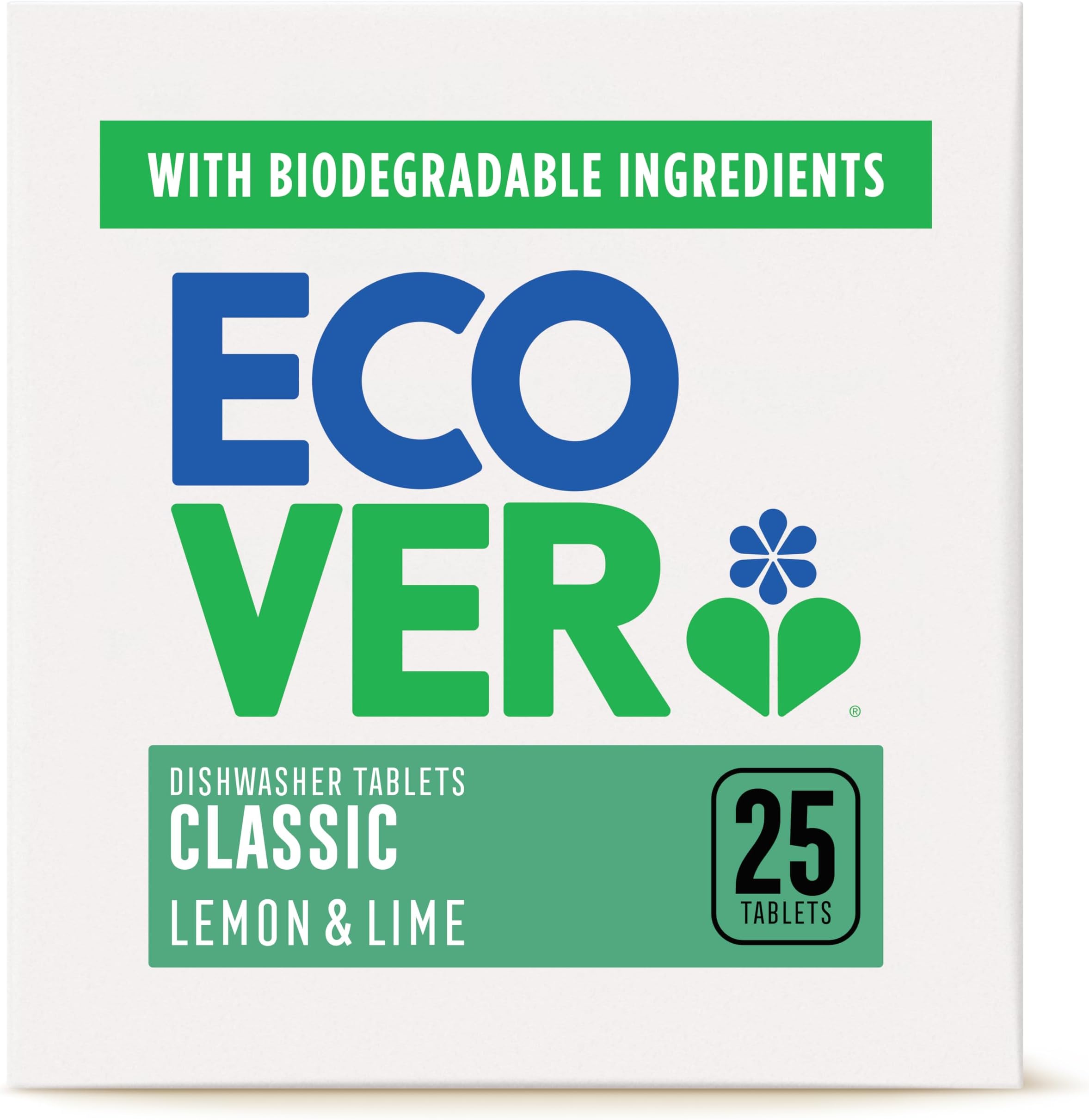Ecover Classic Dishwasher Tablets, 0.5 kilograms