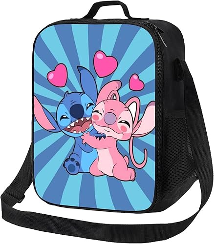 Bolsa de almuerzo de dibujos animados para mujer, reutilizable, aislada, para oficina, trabajo, picnic, senderismo