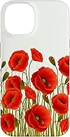 Vista 4 de iPhone XR - Carcasa para iPhone XR con diseño de amapolas rojas