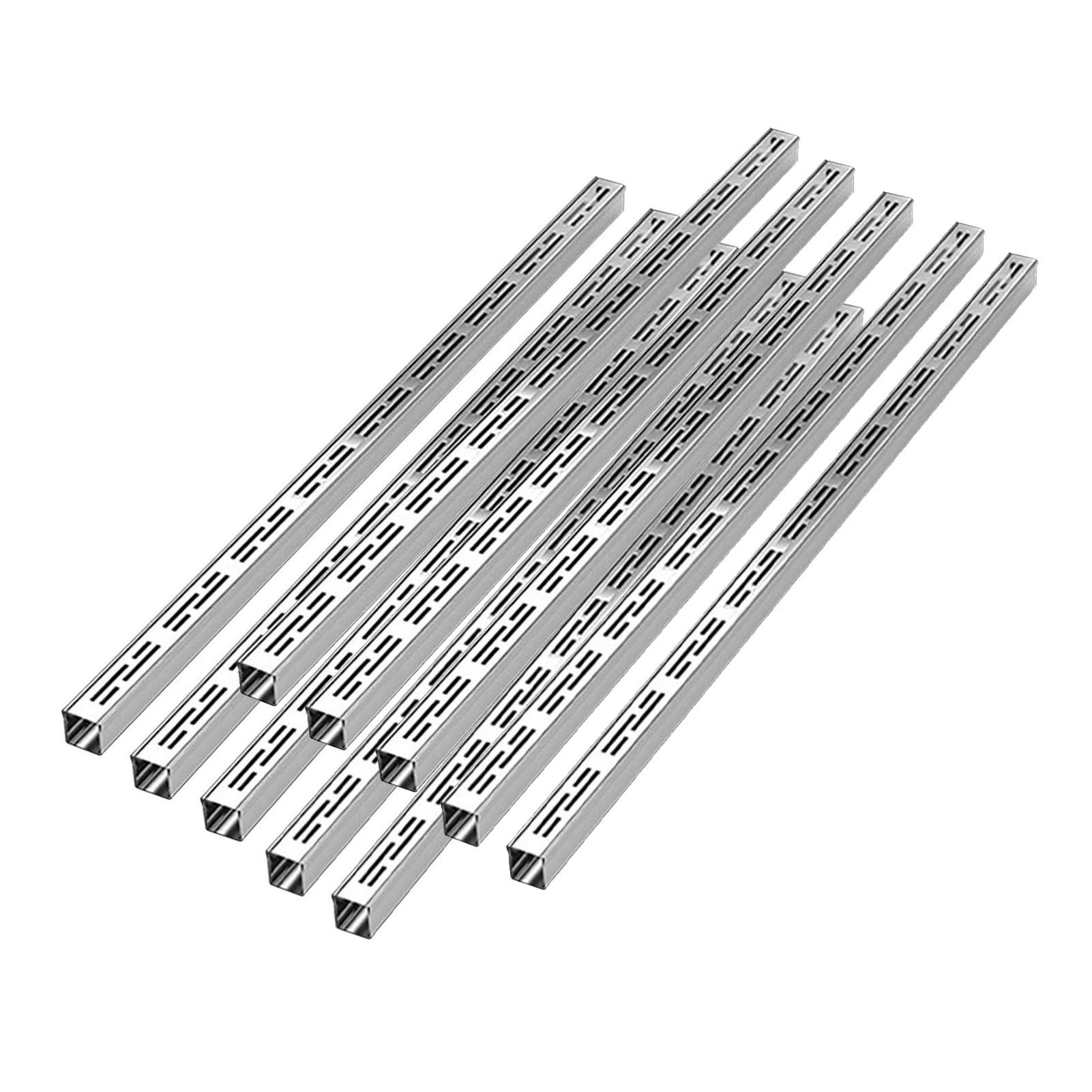 GJZQDKX Stainless Steel Slim Drainage Channel Rainwater Gutter with Grate for Driveway Pool Patio & Yard 78.74" Linear Drainage System for Efficient Water Flow