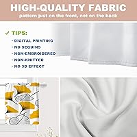 Vista 40 de Shrahala Ethnic Geometric Tribal Kitchen Valances Half Window Curtain, Native American Navajo Tribal Design Print Kitchen Valance for Window Ink