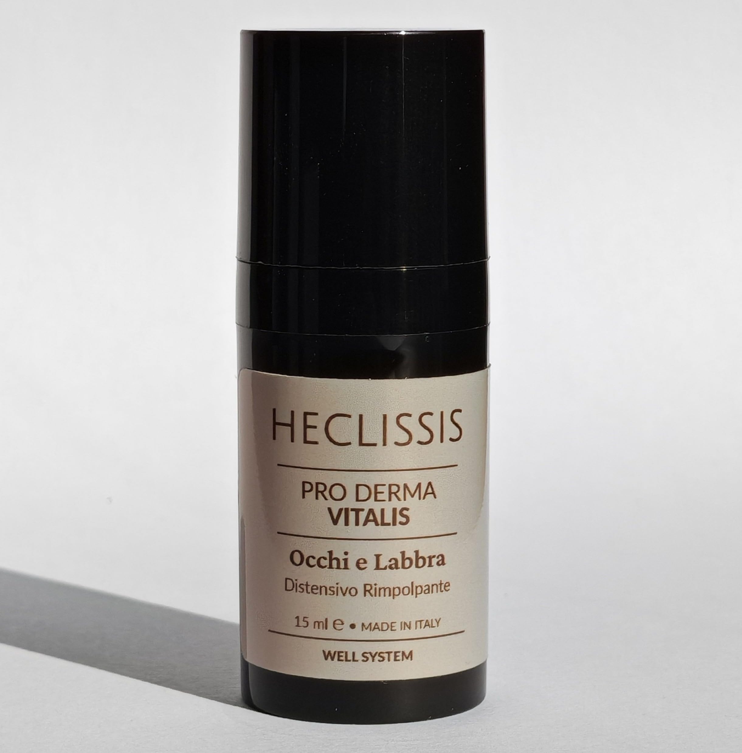 Pro Derma Vitalis Well System: Trattamento Occhi e Labbra Well‑Aging, Antipollution con Peptidi, Acido Ialuronico ed Estratti Botanici - Made in Italy