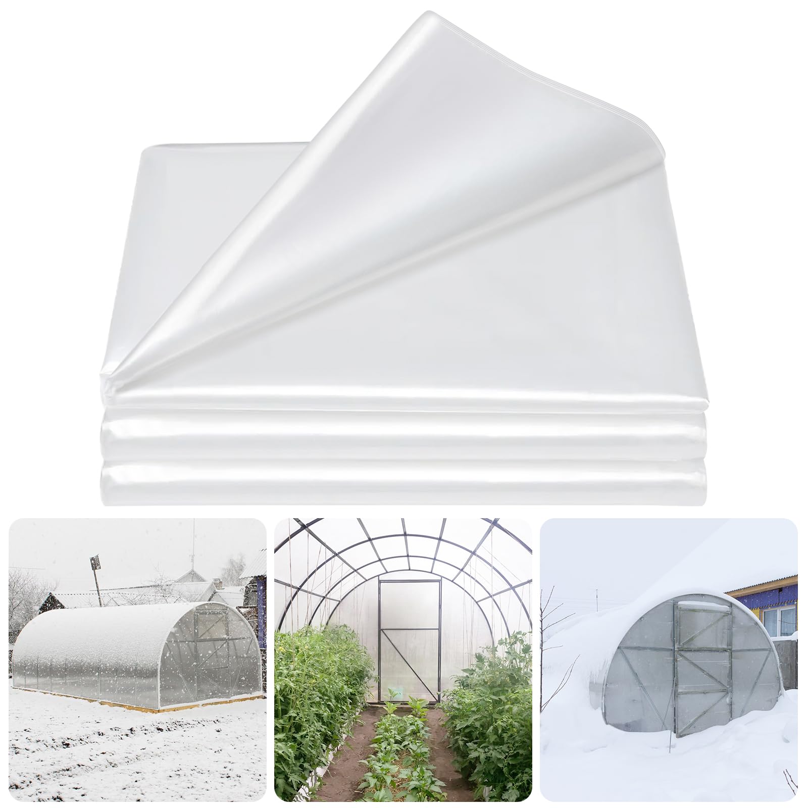Amazon.com : Legigo 8 X 26 Ft Clear Plastic Plant Covers Freeze