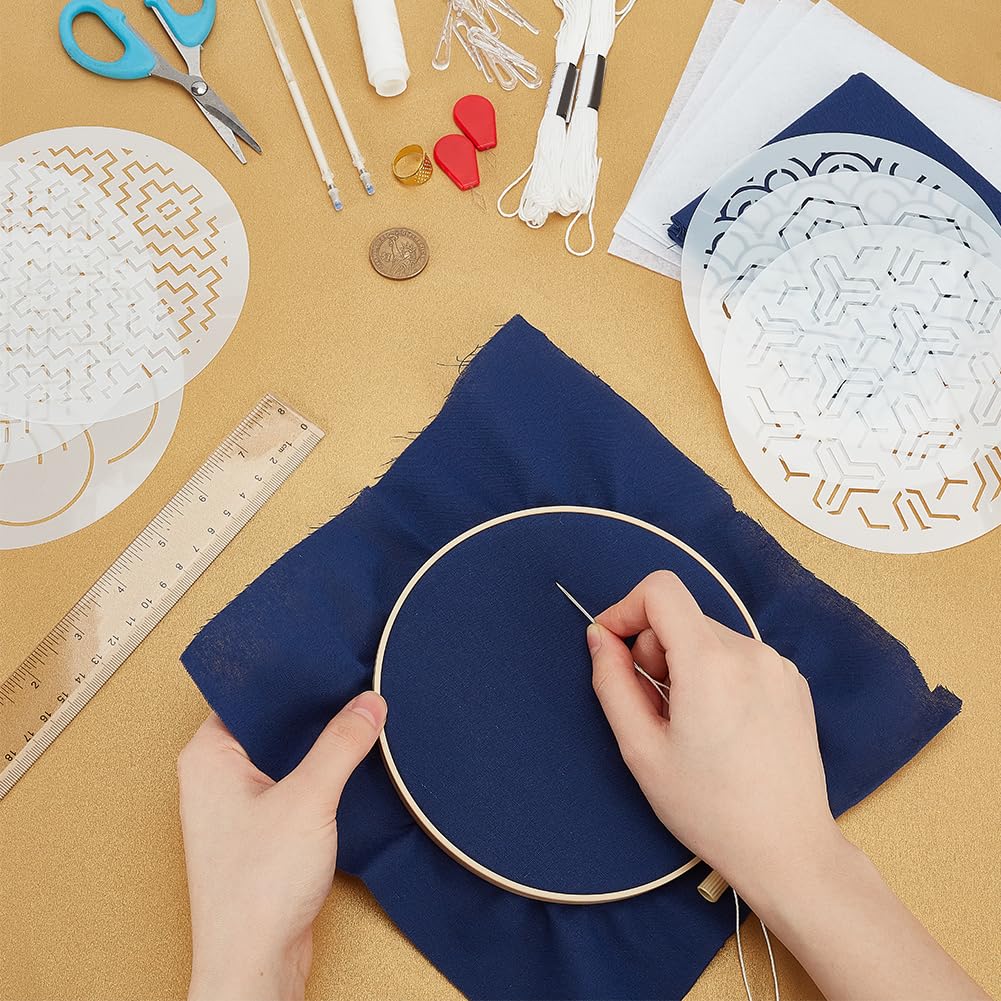 ReStyle Sashiko sjabloon harten