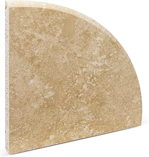 9'' x 9'' x 0.75 Thickness Premium Marble Corner Shelves for Bathroom Wa...
